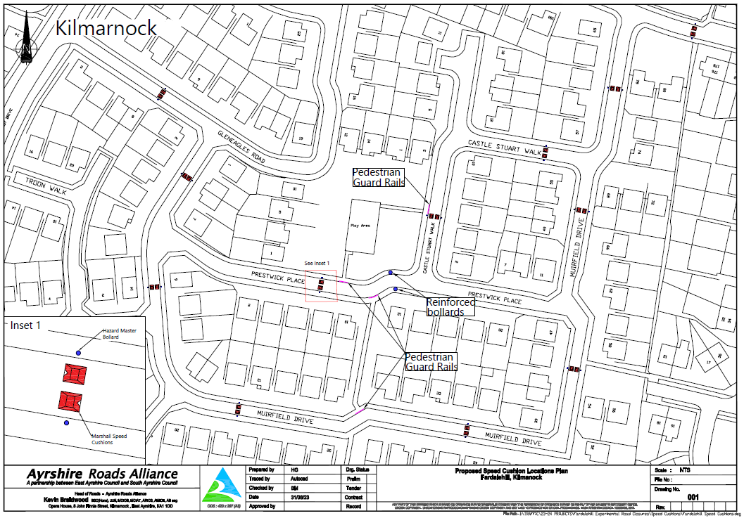 Muirfield Drive and Prestwick Place Speed Cushions