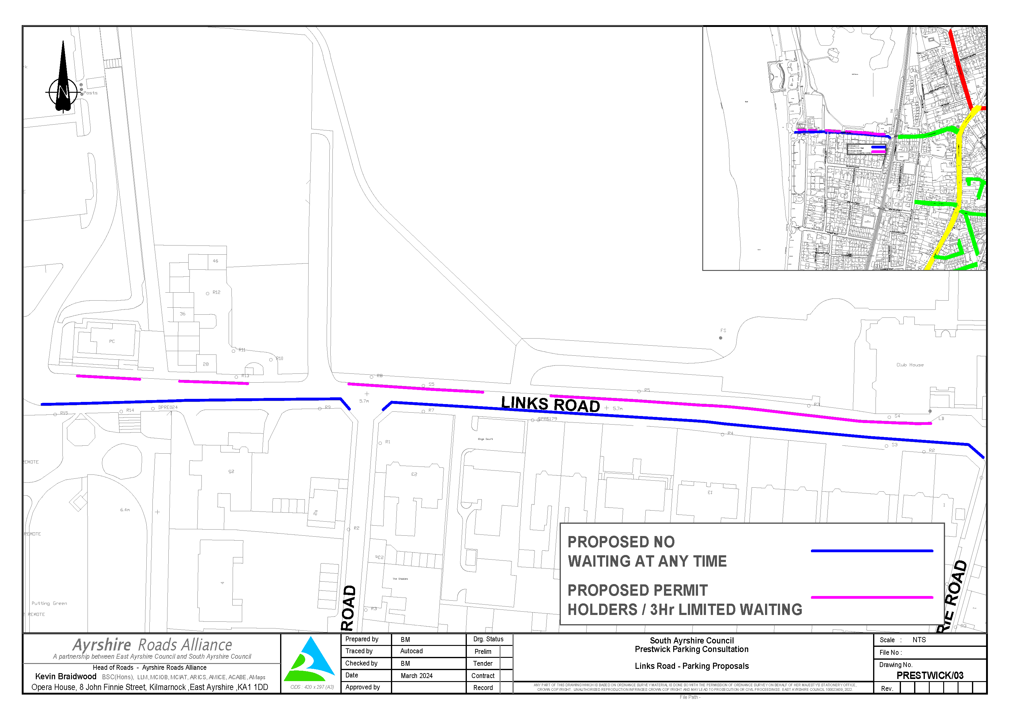 Links Road Prestwick - Proposals