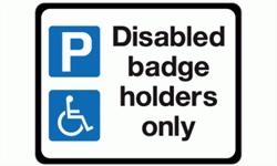 Disabled Badge Holders Only