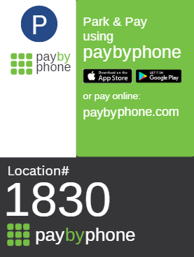 Example Pay by Phone location number