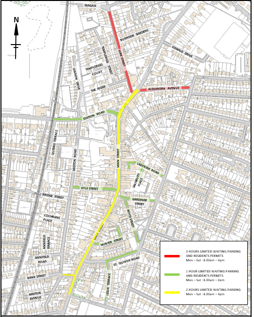 Prestwick Residents Parking Permit Map